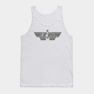 Top Dad Top Gun Logo Tank Top